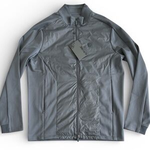 G/FORE Stretch Tech Interlock Performer Golf Jacket Full Zip Gray NEW Mens S